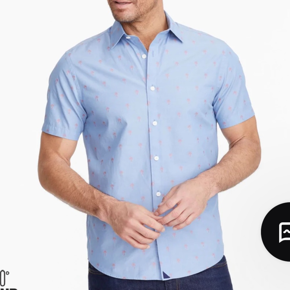 Men’s UNTUCKit Short Sleeve Palm Tree Shirt